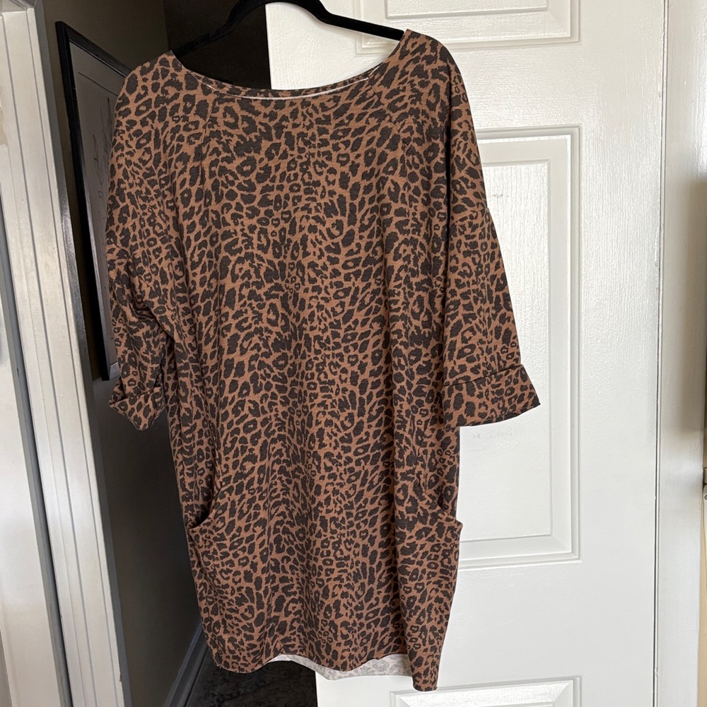Stylish Leopard Print Mini Dress